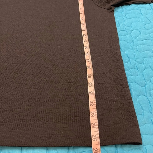 BLACK Ann Taylor Pull Over Bell Sleeve Blouse L - Picture 6 of 11